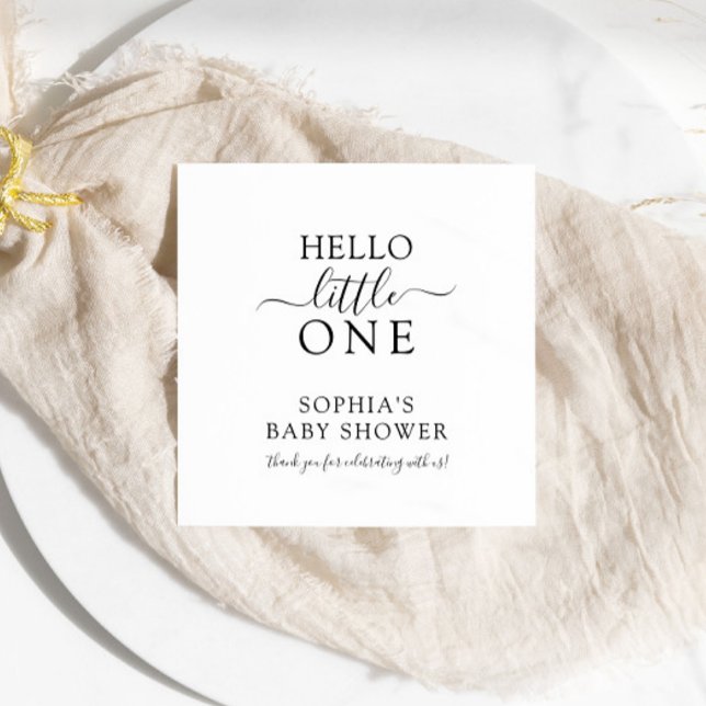 Modern Minimalist Baby Shower Napkins (Creator Uploaded)