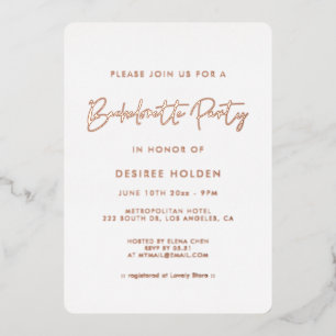 Modern minimalist Bachelorette Party