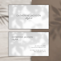 Modern & Minimalist Beauty Professionals Stylist