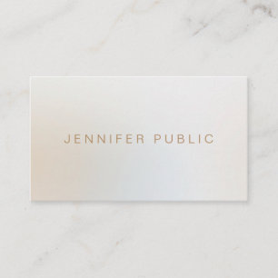 Modern Minimalist Beauty Salon Hair Stylist Chic Business Card