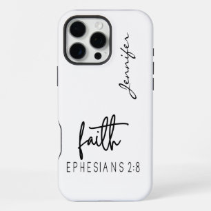Modern Minimalist Bible Verse Ephesians iPhone 16 Pro Max Case