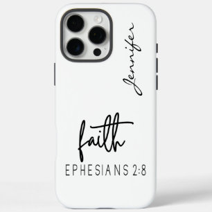 Modern Minimalist Bible Verse Ephesians iPhone 16 Pro Max Case
