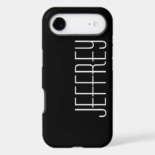 Modern Minimalist Black and White, Jumbo Name