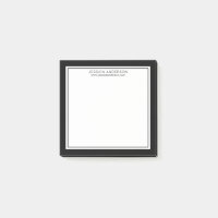 Modern & Minimalist Black And White Personalised