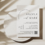Modern Minimalist Black and White QR Code Wedding Invitation<br><div class="desc">Modern Minimalist Black and White QR Code Wedding Invitation. Matching items available under our collection "Minimalist Elegant Wedding" as shown below. Thank you!</div>