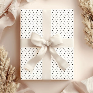 Modern Minimalist Black and White Triangle Pattern Wrapping Paper