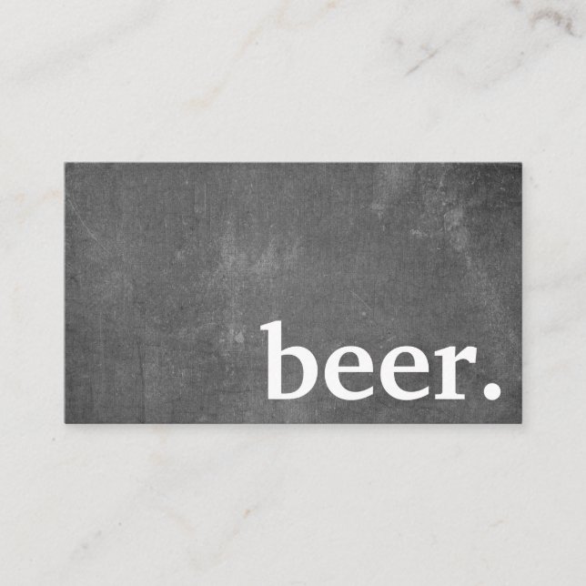 Modern Minimalist Black Chalkboard Loyalty Card (Front)