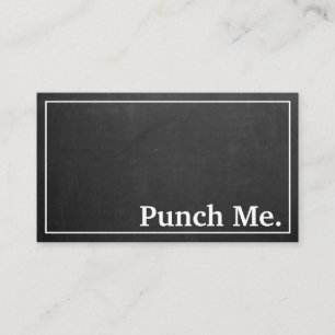 Modern Minimalist Black Chalkboard Loyalty Card