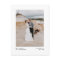 Modern Minimalist Black Just Married Photo Wedding