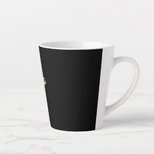 Modern Minimalist Black Latte Mug