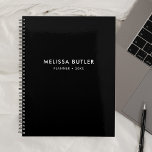 Modern Minimalist Black Planner<br><div class="desc">Simple and modern.</div>