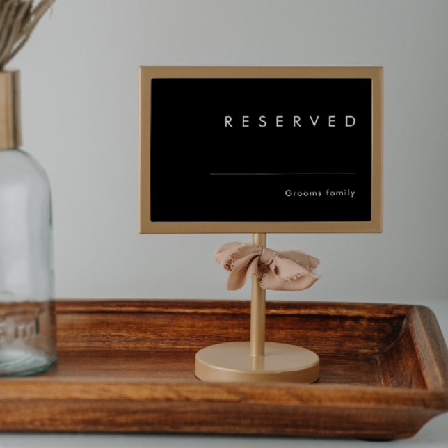 Modern Minimalist | Black Reserved Sign (Creator Uploaded)