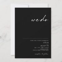 Modern Minimalist | Black We Do Wedding