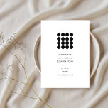 Modern Minimalist Black White Geometric Wedding Save The Date<br><div class="desc">Modern Minimalist Black White Geometric Wedding Save the Date</div>