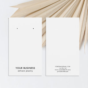 Modern Minimalist Black White Jewellery Display Ca