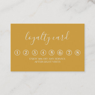Modern Minimalist Black & White Loyalty Card
