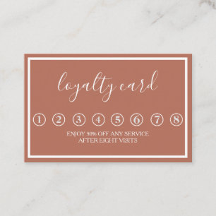 Modern Minimalist Black & White Loyalty Card