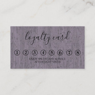 Modern Minimalist Black & White Loyalty Card