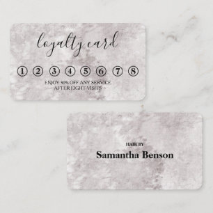 Modern Minimalist Black & White Loyalty Card