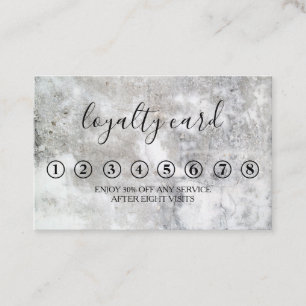 Modern Minimalist Black & White Loyalty Card