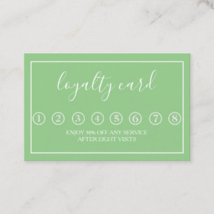 Modern Minimalist Black & White Loyalty Card