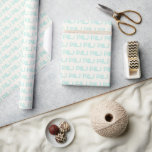 Modern Minimalist Blue custom monogrammed wedding Wrapping Paper<br><div class="desc">custom monogram pattern wrapping paper in cream and blue is the perfect wedding wrapping paper. Perfect for a personalized wedding present, newlywed gift or even a first christmas gift wrapping. It also features a modern minimalist font for the retro lovers and contemporary minimalists. This Gift Wrap will make an unforgettable...</div>