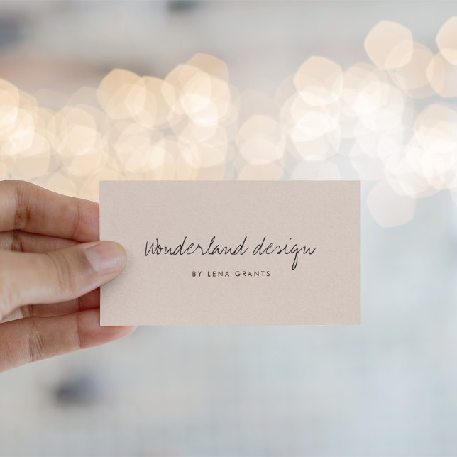 Modern minimalist blush pink business card (Creator Uploaded)