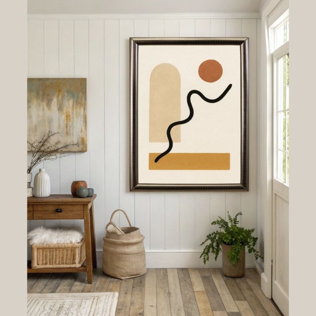 Modern Minimalist Boho Abstract Wall Art Earthy  (Creator Uploaded)