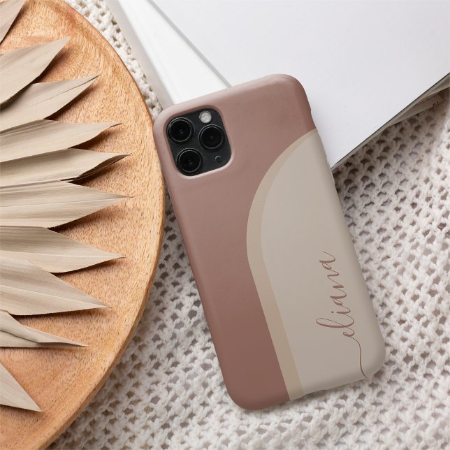 Modern Minimalist Boho Arch Personalised Case-Mate iPhone Case (Creator Uploaded)