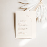 Modern Minimalist  Boho Arch Wedding Details Enclosure Card<br><div class="desc">Enhance your bohemian-themed wedding with our Modern Minimalist Boho Arch Wedding Details Enclosure Card. This beautifully designed card features a minimalist boho arch design that complements your wedding theme perfectly. With customisable text options, you can easily add important wedding details to this enclosure card. Designed to coordinate with for the...</div>