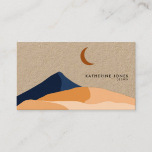 Modern Minimalist Boho Chic Kraft Business Card
