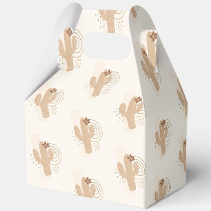 Modern Minimalist Boho Desert Cactus Baby Shower Favour Box
