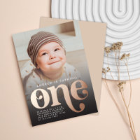 Modern Minimalist Boho First Birthday Photo