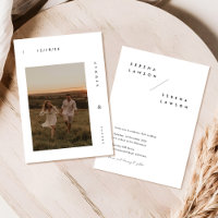 Modern Minimalist Boho Photo Wedding