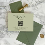 Modern Minimalist Boho sage green Wedding RSVP Card<br><div class="desc">modern sage green Wedding RSVP Card,  Modern sage green Wedding RSVP Card,  sage green Wedding RSVP Card,  Boho Wedding RSVP Card.</div>