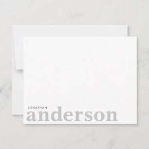 Modern Minimalist Bold Typography Black Card