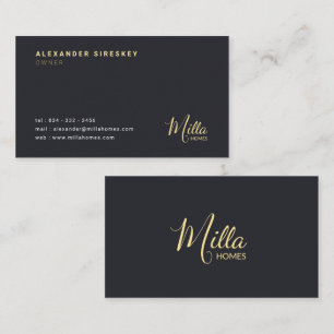 Modern & Minimalist builder, Realtor, any business Card