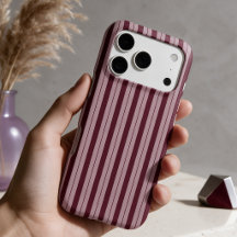 Modern minimalist burgundy striped