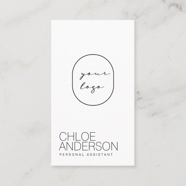 Modern Minimalist Business Card (Front)