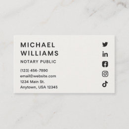 Modern Minimalist Business Card