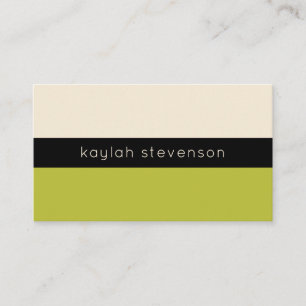 Modern Minimalist Business Card   Pistachio Green