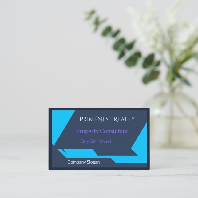 Modern Minimalist Business Card Template | Profess (Standing Front)
