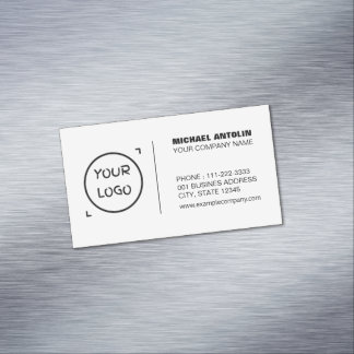 Modern Minimalist Business Card with a Custom Logo
