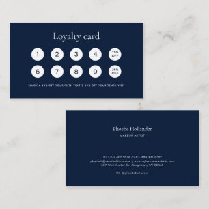 Modern Minimalist Business Clients Custom Loyalty Card