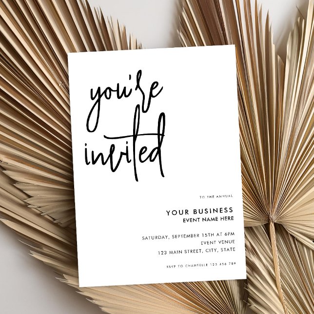 Modern Minimalist Business Event Invitation (Creator Uploaded)