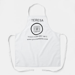 Modern Minimalist Business Logo Clean Corporate Apron