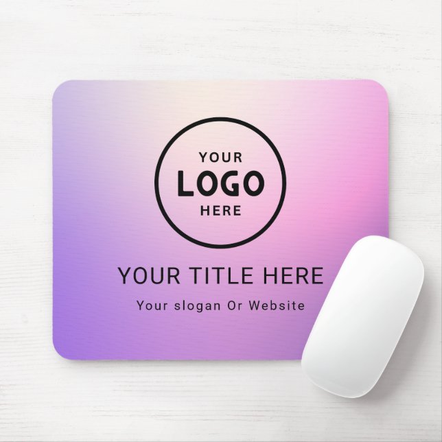 Modern Minimalist Business Logo Mouse Pad (With Mouse)