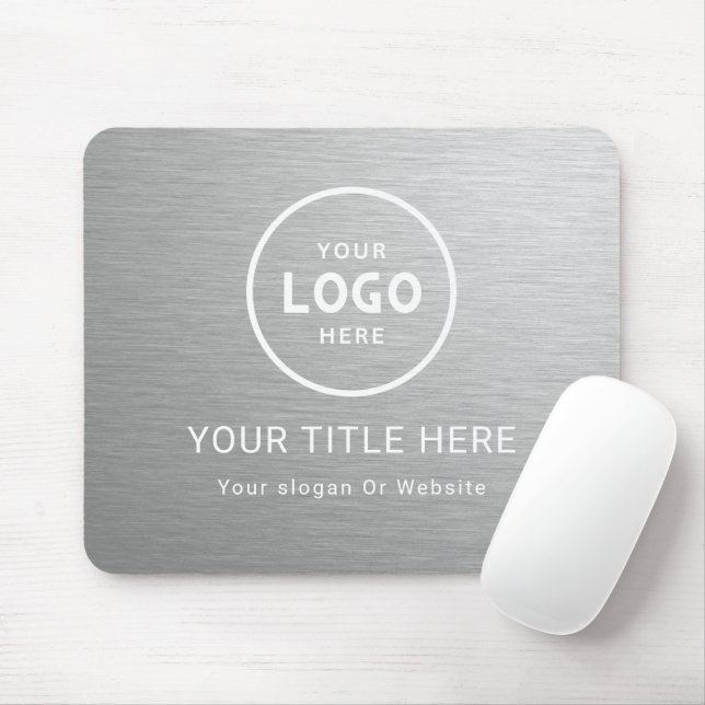 Modern Minimalist Business Logo Mouse Pad (With Mouse)