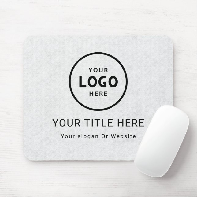 Modern Minimalist Business Logo Mouse Pad (With Mouse)