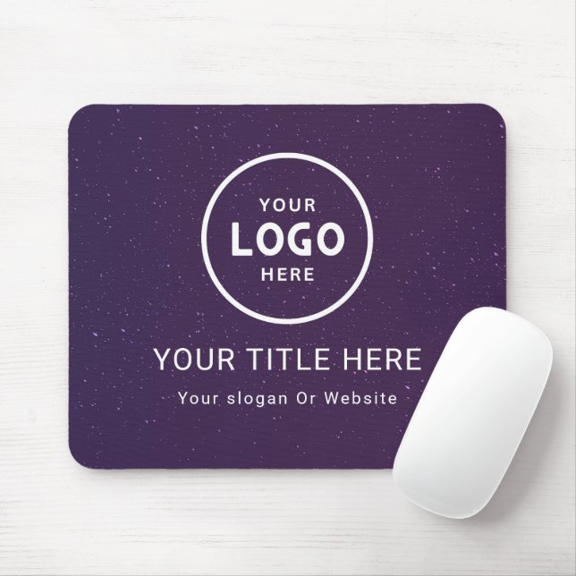 Modern Minimalist Business Logo Mouse Pad (With Mouse)